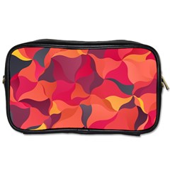 Red Orange Yellow Pink Art Toiletries Bags by yoursparklingshop