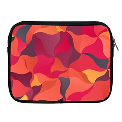 Red Orange Yellow Pink Art Apple Ipad 2/3/4 Zipper Cases