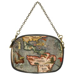 Vintage Map Chain Purses (one Side)  by ArtworkByPatrick