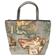 Vintage Map Bucket Bags by ArtworkByPatrick