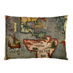 Vintage Map Pillow Case by ArtworkByPatrick