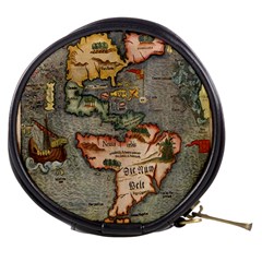 Vintage Map Mini Makeup Bags