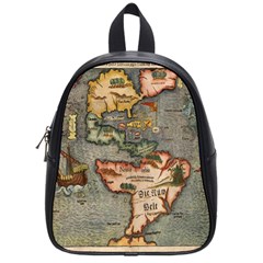 Vintage Map School Bag (small) by ArtworkByPatrick