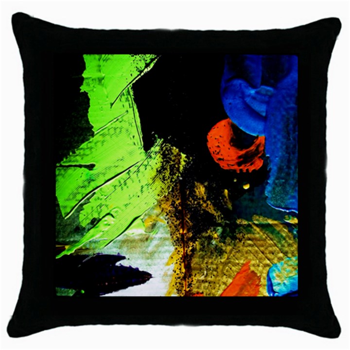 I Wonder 1 Throw Pillow Case (Black)