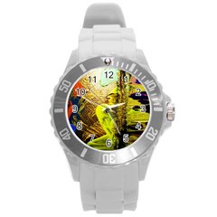 I Wonder 3 Round Plastic Sport Watch (l) by bestdesignintheworld