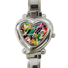 Tulips First Sprouts 2 Heart Italian Charm Watch by bestdesignintheworld