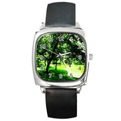 Lake Park 17 Square Metal Watch by bestdesignintheworld