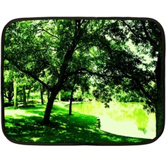 Lake Park 17 Fleece Blanket (mini) by bestdesignintheworld