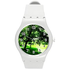 Lake Park 17 Round Plastic Sport Watch (m) by bestdesignintheworld