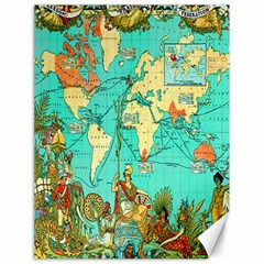 Vintage Map-1 Canvas 18  X 24   by ArtworkByPatrick