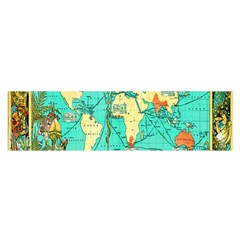 Vintage Map-1 Satin Scarf (oblong) by ArtworkByPatrick