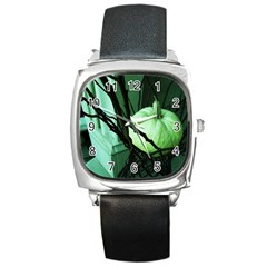 Pumpkin 7 Square Metal Watch