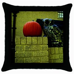 Pumpkins 10 Throw Pillow Case (black) by bestdesignintheworld