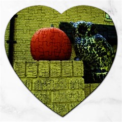 Pumpkins 10 Jigsaw Puzzle (heart) by bestdesignintheworld