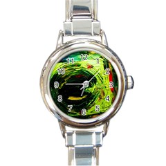 Abandoned Mine 3 Round Italian Charm Watch by bestdesignintheworld