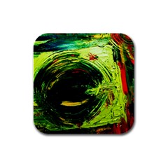 Abandoned Mine 3 Rubber Square Coaster (4 Pack)  by bestdesignintheworld