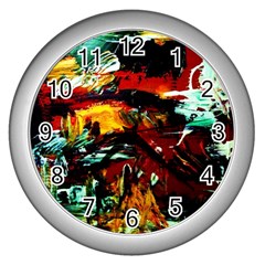 Grand Canyon Sunset Wall Clocks (silver)  by bestdesignintheworld