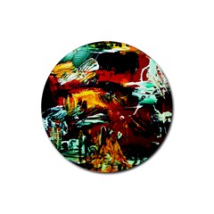 Grand Canyon Sunset Rubber Coaster (Round) 