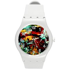 Grand Canyon Sunset Round Plastic Sport Watch (m) by bestdesignintheworld