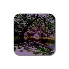 Old Tree 6 Rubber Coaster (square) 