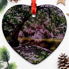 Old Tree 6 Heart Ornament (two Sides) by bestdesignintheworld