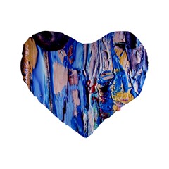 Point Of View 3/1 Standard 16  Premium Flano Heart Shape Cushions by bestdesignintheworld