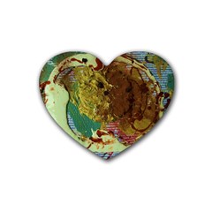 Doves Matchmaking 2 Rubber Coaster (heart)  by bestdesignintheworld