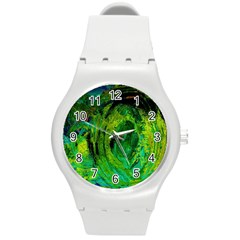 One Minute Egg 5 Round Plastic Sport Watch (m) by bestdesignintheworld