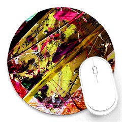 Absurd Theater In And Out 12 Round Mousepads by bestdesignintheworld