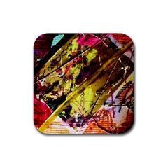 Absurd Theater In And Out 12 Rubber Coaster (square)  by bestdesignintheworld