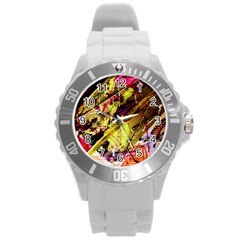 Absurd Theater In And Out 12 Round Plastic Sport Watch (l) by bestdesignintheworld