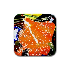 Smashed Butterfly 6 Rubber Coaster (square)  by bestdesignintheworld