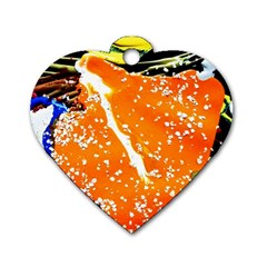 Smashed Butterfly 6 Dog Tag Heart (one Side) by bestdesignintheworld