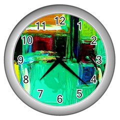 Marakesh 9 Wall Clocks (silver)  by bestdesignintheworld