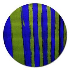 Stripes 4 Magnet 5  (round) by bestdesignintheworld