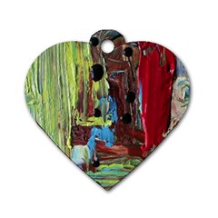 Point Of View 9 Dog Tag Heart (one Side) by bestdesignintheworld