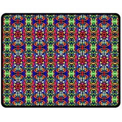 Colorful-30 Double Sided Fleece Blanket (medium)  by ArtworkByPatrick