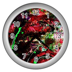 Bloody Coffee 2 Wall Clocks (silver)  by bestdesignintheworld