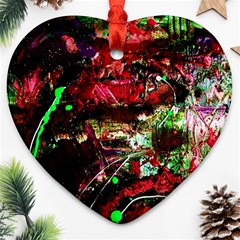 Bloody Coffee 2 Heart Ornament (two Sides) by bestdesignintheworld