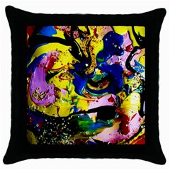 Yellow Roses 2 Throw Pillow Case (black) by bestdesignintheworld