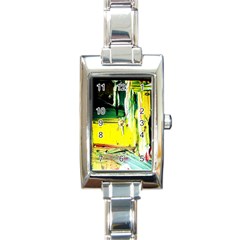 Poppies In An Abandoned Yard 10 Rectangle Italian Charm Watch by bestdesignintheworld