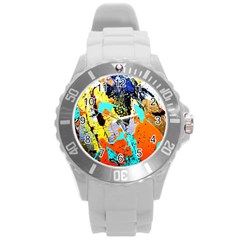 Africa  Kenia Round Plastic Sport Watch (l) by bestdesignintheworld