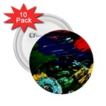 Tumble Weed And Blue Rose 2.25  Buttons (10 pack)  Front