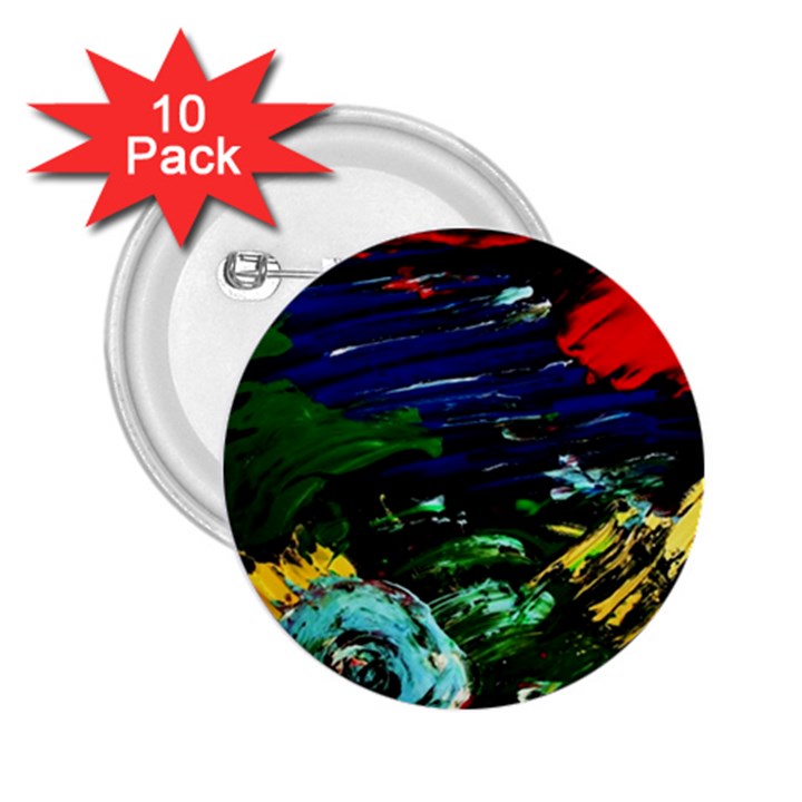 Tumble Weed And Blue Rose 2.25  Buttons (10 pack) 