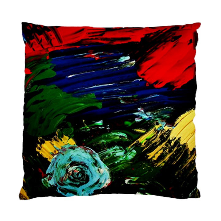 Tumble Weed And Blue Rose Standard Cushion Case (One Side)