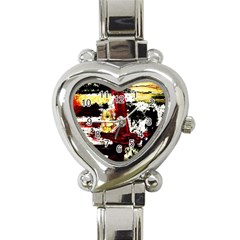 Collosium   Swards And Helmets 8 Heart Italian Charm Watch by bestdesignintheworld