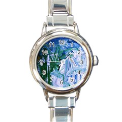 Close To Pinky,s House 9 Round Italian Charm Watch by bestdesignintheworld