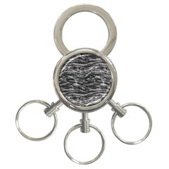 Dark Skin Texture Pattern 3-ring Key Chains by dflcprints