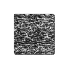 Dark Skin Texture Pattern Square Magnet by dflcprints