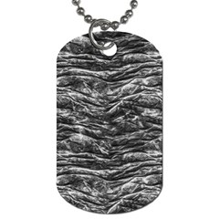 Dark Skin Texture Pattern Dog Tag (two Sides) by dflcprints